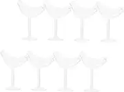 CONGARTENO 8Pcs Bird Goblet Decorative Whiskey Cocktail Glasses for Home Bar Ktv Reusable Wine Cups for Tea Juice and Mixed Drinks