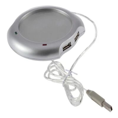 USB Hub Tea Coffee Water Cup Mug Warmer Heater Pad Temperature Winter Accessorie