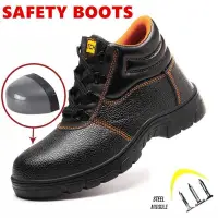 在飛比找蝦皮商城精選優惠-高幫安全鞋 鋼頭安全靴 防護工作鞋 防護鞋 男士鋼頭鞋 工地