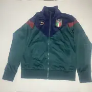 Puma Italia FIGC Iconic MCS Track Jacket Size Small Brand New Ships Fast