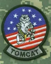 US NAVY ORIGINAL F14 TOMCAT TOP GUN FIGHTER vêlkrö FLIGHT SUIT INSIGNIA PATCH