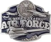 [Longcreek] United States Belt Buckle for Men, United States Navy Belt Buckle, United States Army Belt Buckle, Marines American Flag Belt Buckle, Air Force Belt Buckle, Military Veteran Belt Buckle Air force-1, No