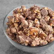 10 lb. Chopped SNICKERS Candy Bar Ice Cream Topping, Chocolate