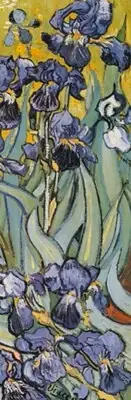 Irises (Detail) by Van Gogh Impressionism Flower Garden Art Print 12x36 Inches