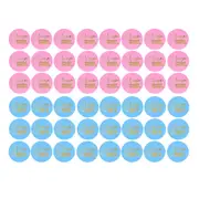 48 Pieces Gender Reveal Stickers Games Team Boy & Team Girl Perfect Gender Reveal Party Supplies Bo Blue pink