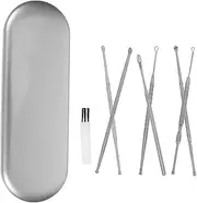 1 Set Stainless Steel Ear Wax Cleaner Tools Metal Spring Spiral Ear Cleaner Reusable Ear Cleaning Spoon with Storage Box