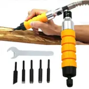 Wood Chisel Woodworking Carving Electric Drill Knives Wrench Flexible Shaft Set