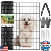 24 in x 59 Ft Welded Wire Fence Black PVC Coated Wire Mesh 2 x 3 in 13GA Gard