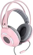 Gaming Headset, Soft Earmuffs, Impressive Sound, with Mic, for Mobile Phone Computer Tablet (#1)
