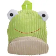 Sassafras CuddlePack Corduroy BackPack, Frog