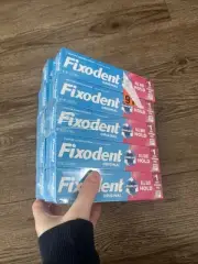 NEW 10 Pack Of Fixodent Original Denture Adhesive Cream 2.4 Oz x 10 Tubes