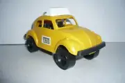 Mexican City TAXI VW Vochito Fusca Plastic toy Car Made In Mexico Bootleg