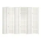 Room Divider Screen Privacy Wood Dividers Stand 6 Panel Nova White