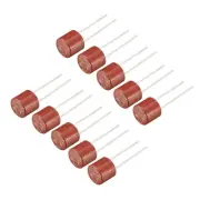 10PC DIP Mounted Miniature Cylinder Slow Blow Micro Fuse 1.6A 250V Red