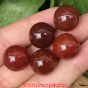 5pcs Natural red agate mini ball quartz crystal 16mm sphere gem decor healing
