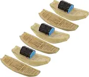 LUOZZY 6pcs Miniature Boat Resin Model DIY Handicraft Micro Landscape Decoration Tiny Figurine for Bonsai Fairy Garden Home Office Supply