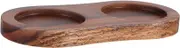 ABOOFAN Wooden Grinder Stand for Bottles Sturdy Spice Rest Display Tray Nonslip Kitchen Condiment Holder for Organized Countertop Wooden Base for Efficient Grinding