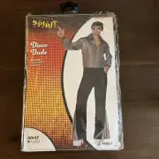 Spirit Halloween Adult Disco Dude Costume Mens XL Boogie Nights 70s Dancing New