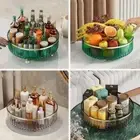 Green Luxury Rotating Storage Rack - Transparent Spice Organizer & Condiment Hol