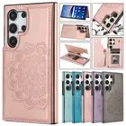 For Samsung S24 S23 S22 S21 S20 S10 Note20 10 Ultra Case Leather Card Slot Cover