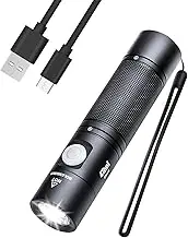 NEXTORCH LED Torch Rechargeable 1400 Lumens Handheld Torches High Powered EDC Flashlight Camping Light Super Bright Torch for Emergency, Camping and Hiking ED10