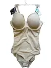 Bali Shapewear Firm Control Ultra Light Built-in Bra Lace Body Shaper 34C NEW