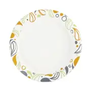 Boardwalk DEER9PLT 9" Dia Deerfield Printed Paper Plates (125/Pk, 8 Pk/Ct) New