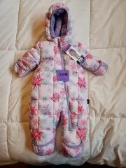 Spyder Baby 1-piece Snowsuit, Pink/Purple 3/6 Months