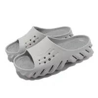 在飛比找momo購物網優惠-【Crocs】拖鞋 Echo Slide 男鞋 灰 大氣 波