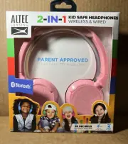 Altec Lansing 2-in-1 Blue tooth & Wired Kid-Safe Headphone !Distressed Box !