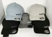 NEW - HURLEY Stewart Corp FlexFit Side Logo Men's Hat (Choose Color)