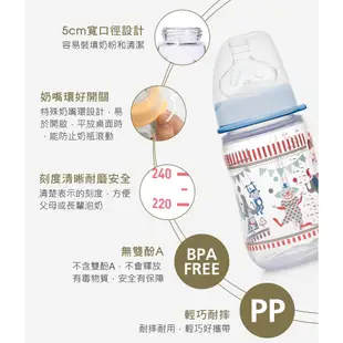 【NIP】德國製圓型防脹氣PP奶瓶(M號奶嘴)