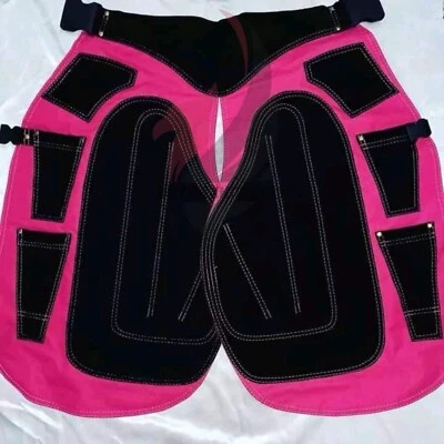Ladies Farrier Apron – Pink Full Suede Leather | Hoof Care Protective Gear