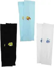 [TOKIDNY] 3pairs Boy Girl Cooling Arm Sleeves Uv for Outdoor Activities Breathable Compression Sleeves for Boys and Girls for Sun Safety