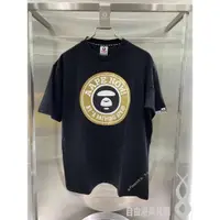 在飛比找ETMall東森購物網優惠-aape潮牌半袖金色香港男士t恤