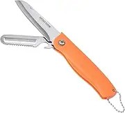 Travel Pocket Paring Knife Fruit Knife Peeling Vegetable Peeler Folding Foldable Multi Function Small Portable Bottle Opener for Kitchen Traveling Camping Outdoor Stainless Steel Plastic 2 Blade Green