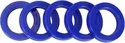 X AUTOHAUX Universal Oil Seal UN Lip Seal Ring Rotary Shaft Seal 50x72x12mm High Pressure TPU Blue 5 Pcs