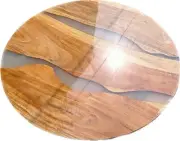 Round Wood Table, Resin Table, River Table, Epoxy Resin Table, Coffee End Table