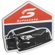 Supercars Racecar Logo Domed Automotive Decal Emblem Sticker
