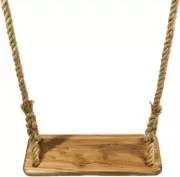 Wooden Hanging Swing Seat Wooden Swing Chair Wooden Tree Swing with Adjustable