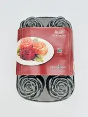 Vintage Nordic Ware Mini Rose Bundt Pan Heavy Cast Aluminum NEW (Read Desc)