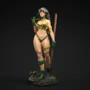Rogue Savage Land Statue 3D Print Unpainted/Unassembled