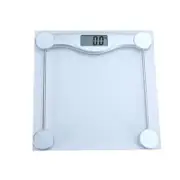 Transparent LED Electronic Scale, Tempered Glass, Hotel Scale, Square