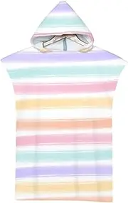 kaylz Beach Towels for Adults Microfiber Hooded Towel Adult Girls Beach Towel Quick Dry Surf Poncho for Surfing Beach Swimming, Pink, 75 * 110cm