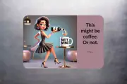 3x2 Funny Wine Drinking Party Lady Meme Fridge Refrigerator Magnet (D.Romeo)