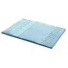 Queen Mattress Topper | Bedding Cool Gel 7-zone Memory Foam | Bamboo Cover | 5cm