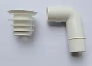 Vacuum Pool Cleaner Elbow Adaptor, 90 Degree Angle with Skimmer Box Plate Weir Plug Hose Fittings, White
