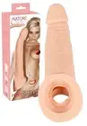 Wearable Phallic Sheath Realistic Extension with Cock Ring for Penis Sex T