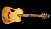 Blueberry Handmade Acoustic Dreadnought Guitar Celtic Motif Pre-Order 90 Days