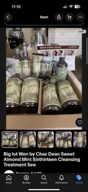 Big lot Wen by Chaz Dean Sweet Almond Mint Sixthirteen Cleansing Treatment See